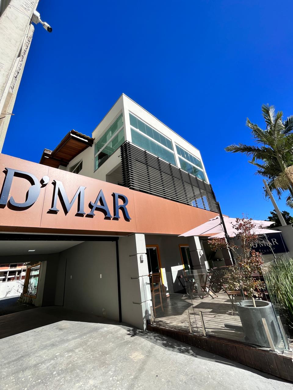 Fachada do D’mar Bistrô, em Itacolomi, Balneário Piçarras
